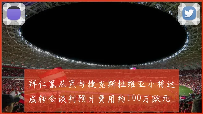 拜仁慕尼黑与捷克斯拉维亚小将达成转会谈判预计费用约100万欧元